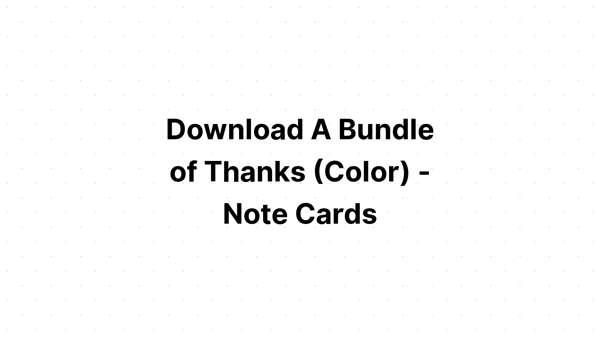 Download Thank You Bundle SVG File